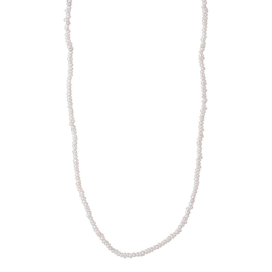 Aqua Dulce - Kristel mini perlehalskæde med ferskvandsperler i forgyldt sølv