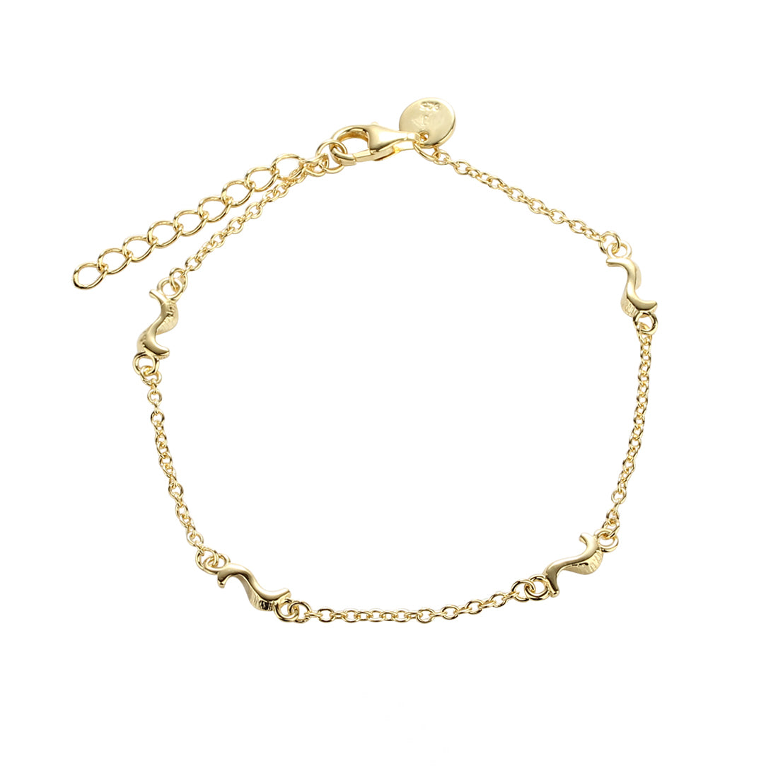 Aqua Dulce - Rhumba Simpel armbånd i forgyldt sølv