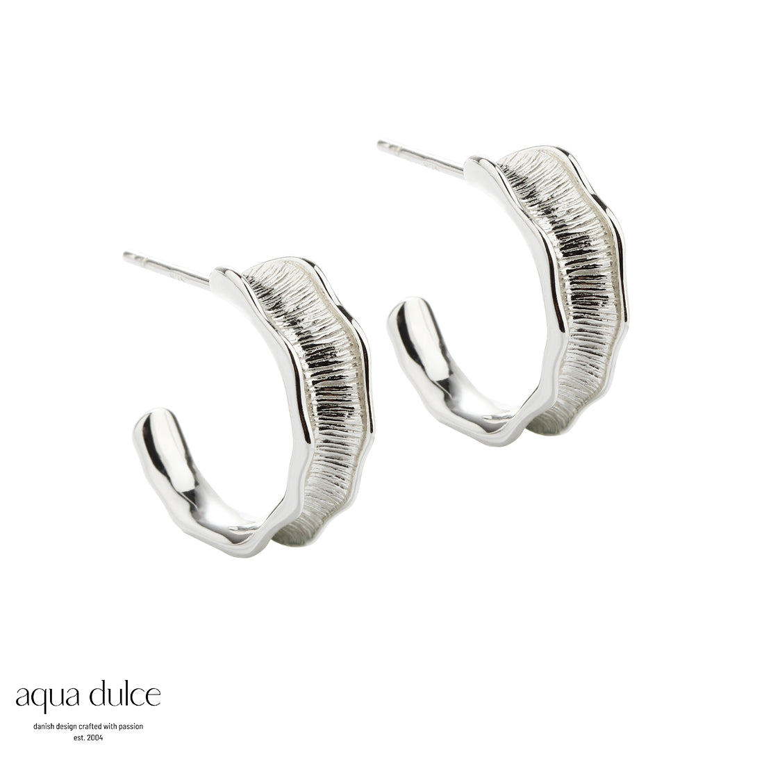 Aqua Dulce - New Fanny 18mm blad creoler i sølv