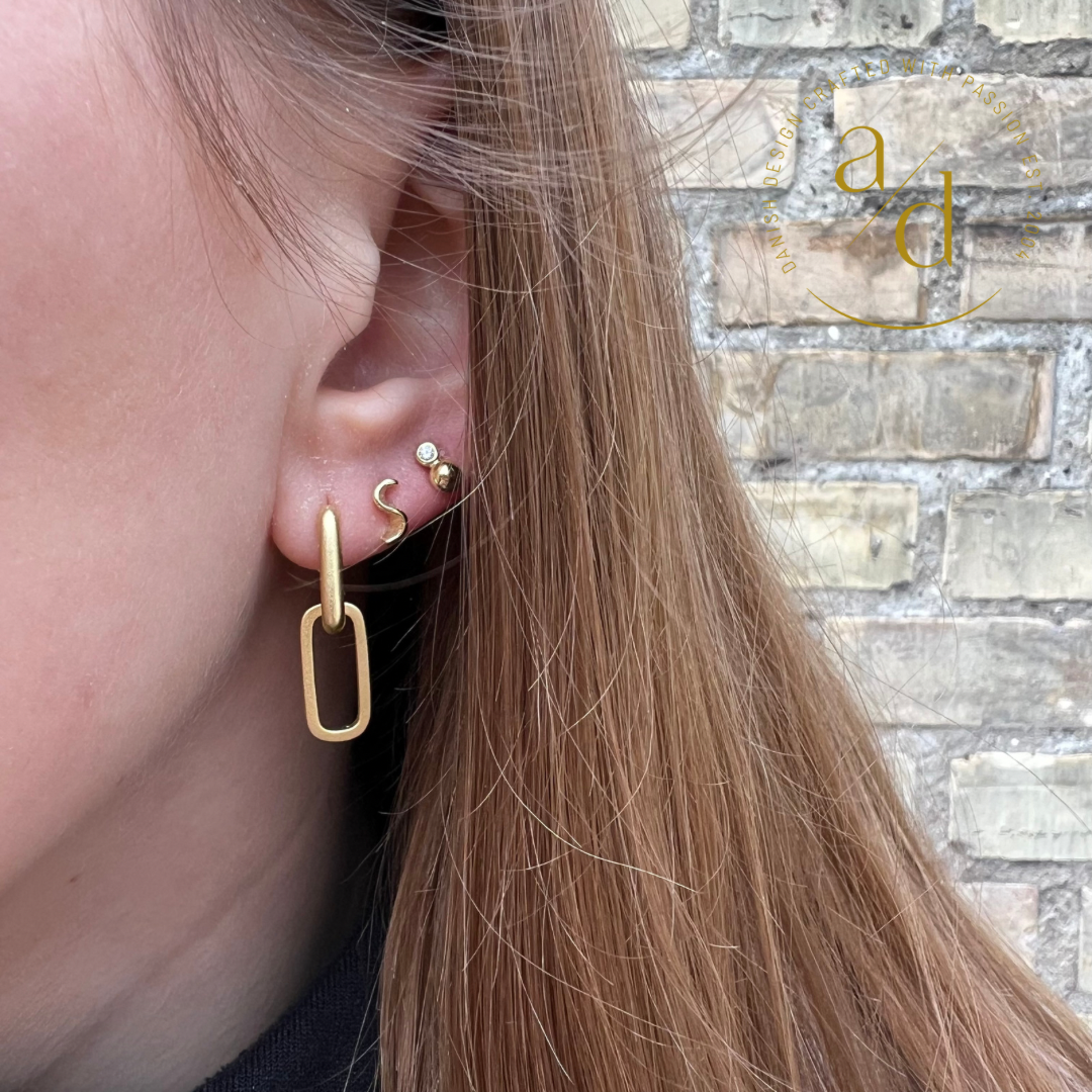 Aqua Dulce - Rhumba earstud 8mm ørestikker i sølv