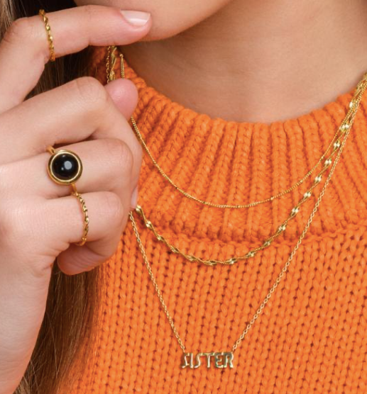 Nordahl Jewellery - Collier med kugler i forgyldt