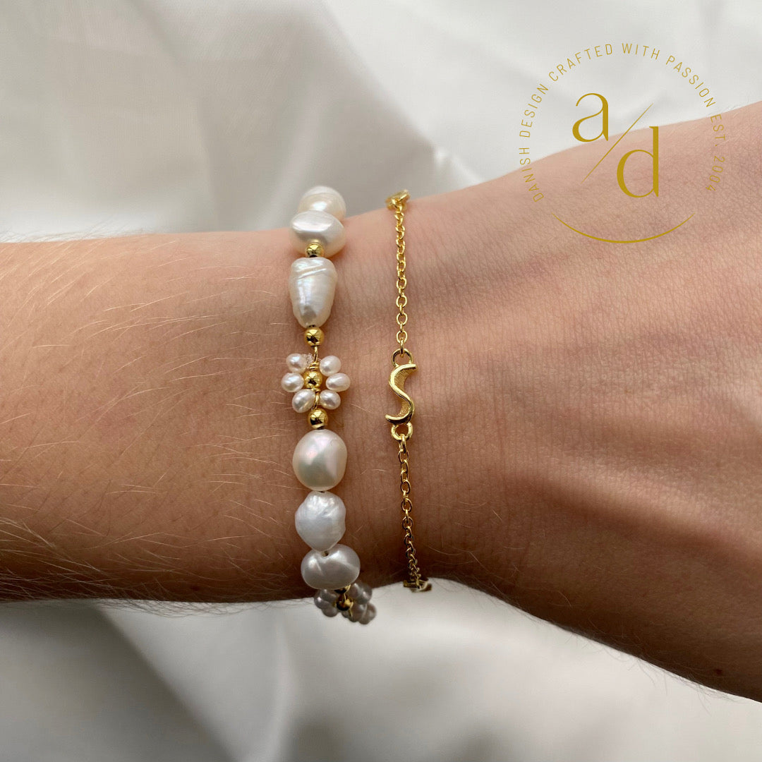 Aqua Dulce - Rhumba Simpel armbånd i forgyldt sølv