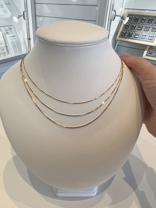 BNH - Kæde Venezia 0,80 i guld