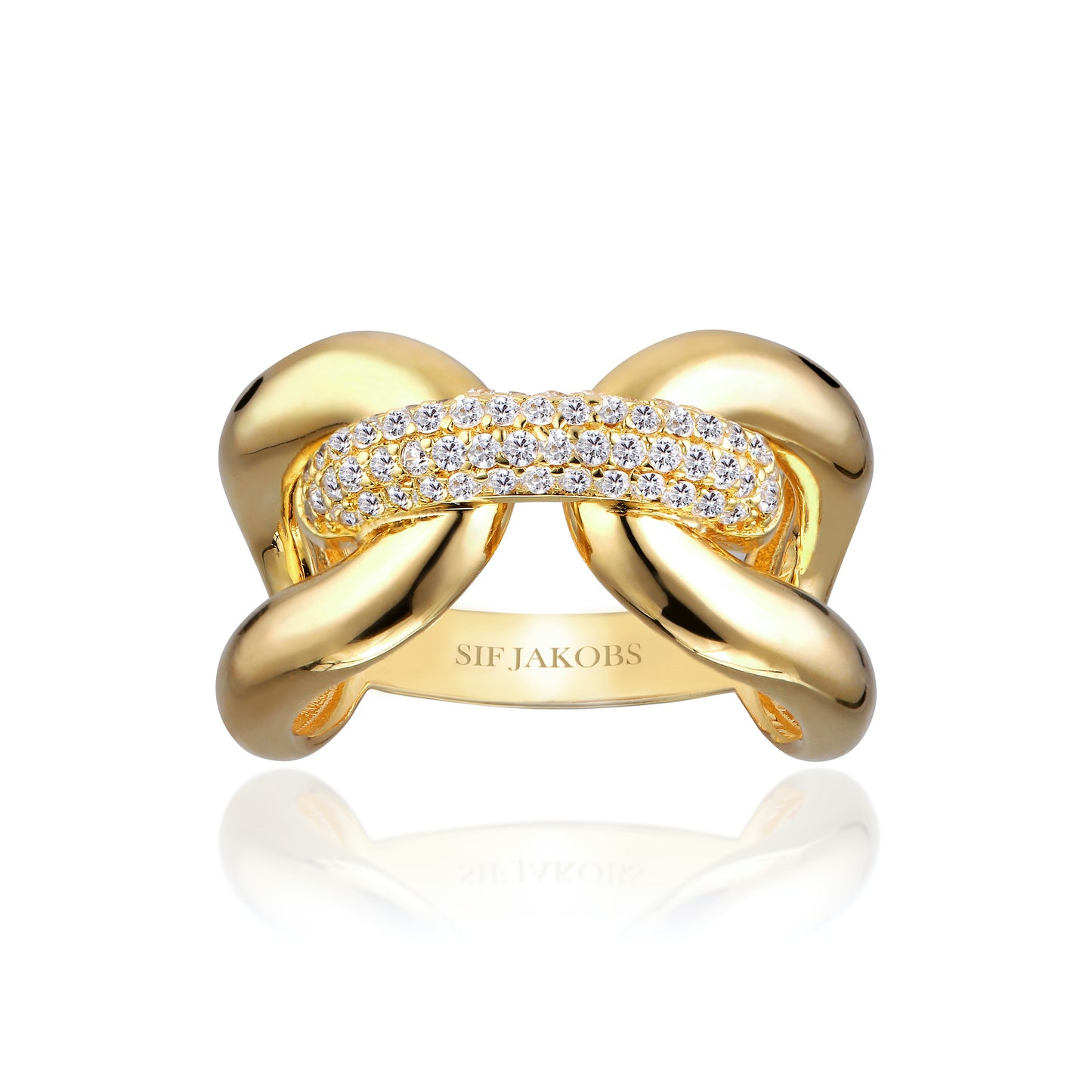 Capri Tre ring 18kt forgyldt