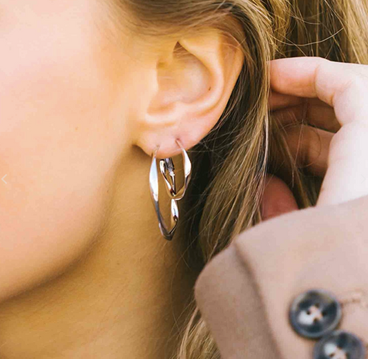 Sif Jakobs - Cetara Piccolo Pianura hoops i sølv