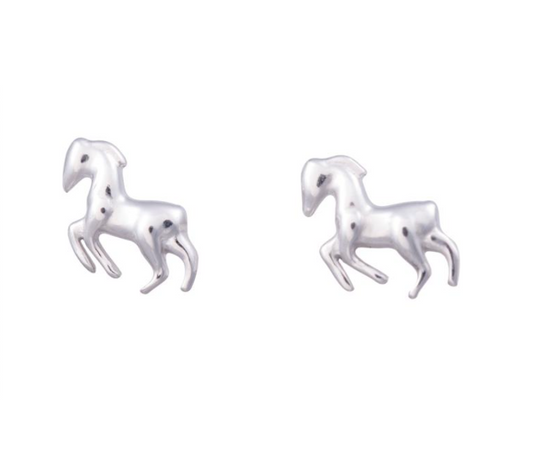Noa Kids - Øreringe med hestemotiv i sølv