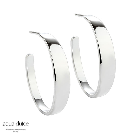Aqua Dulce - BB Hoop 30mm i sølv