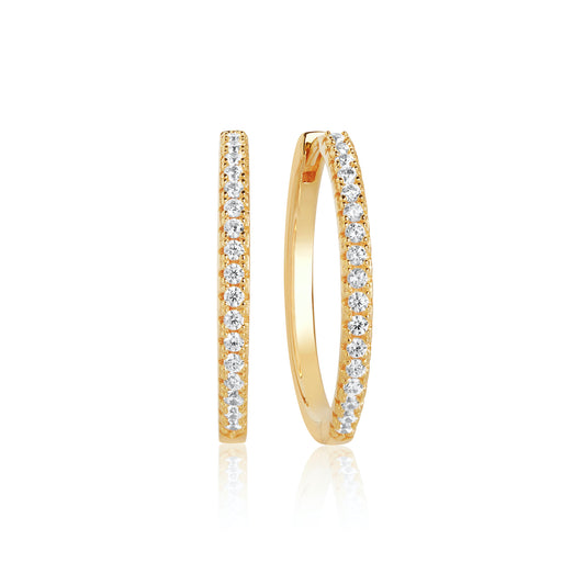 Sif Jakobs - Ellera X-Grande øreringe i 18kt forgyldt sølv