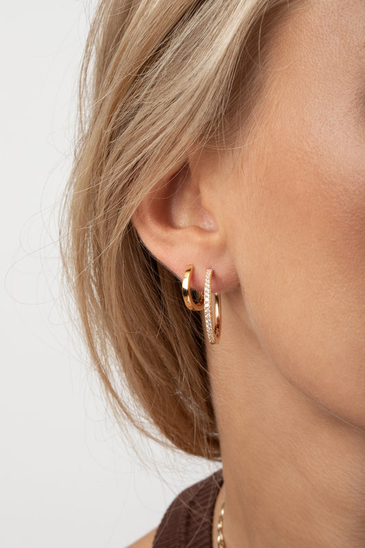 Sif Jakobs - Ellera X-Grande øreringe i 18kt forgyldt sølv