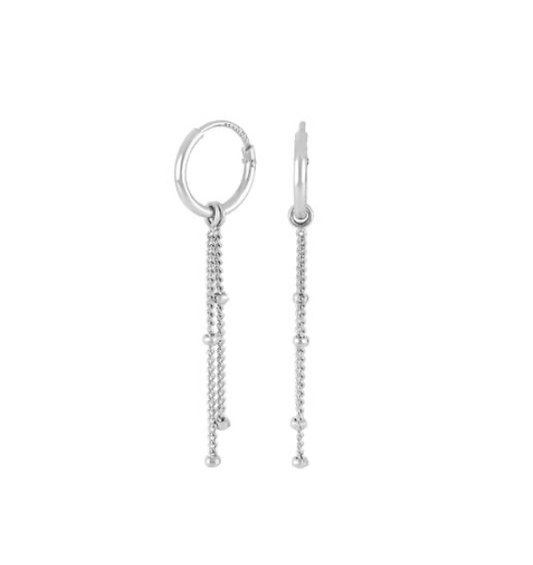 Nordahl Jewellery - Hoops med kæder i sølv