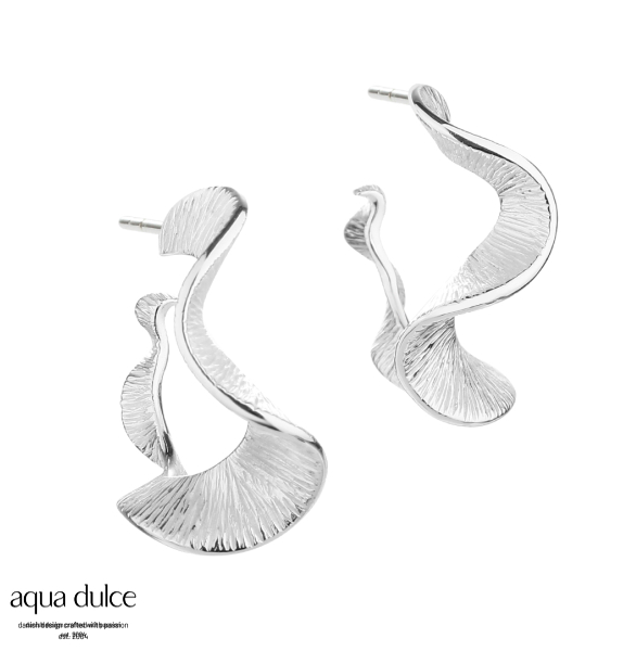 Aqua Dulce - Rhumba Large Hoop 30mm i sølv