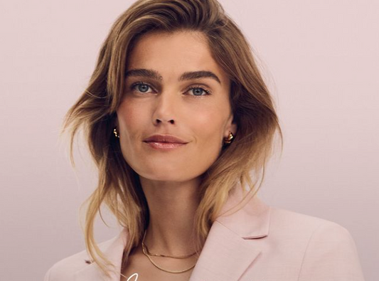 Scrouples - Halskæde Magic flad slange i forgyldt sølv