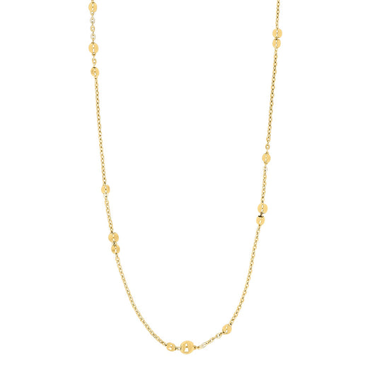 Nordahl Jewellery - Halskæde med kugler i 18kt forgyldt sølv