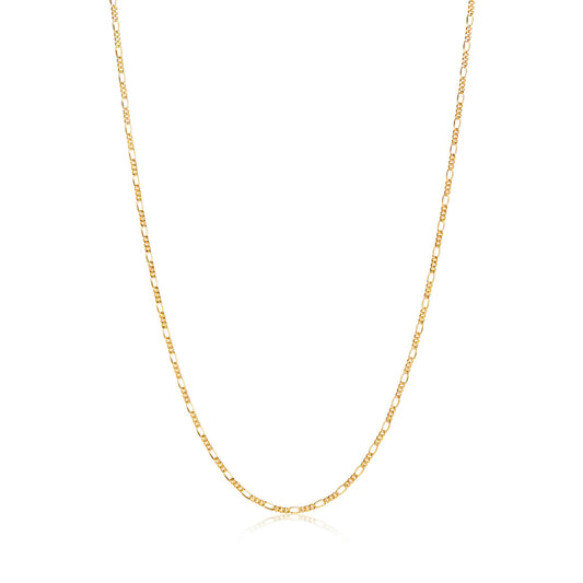 Figaro halskæde 18kt forgyldt