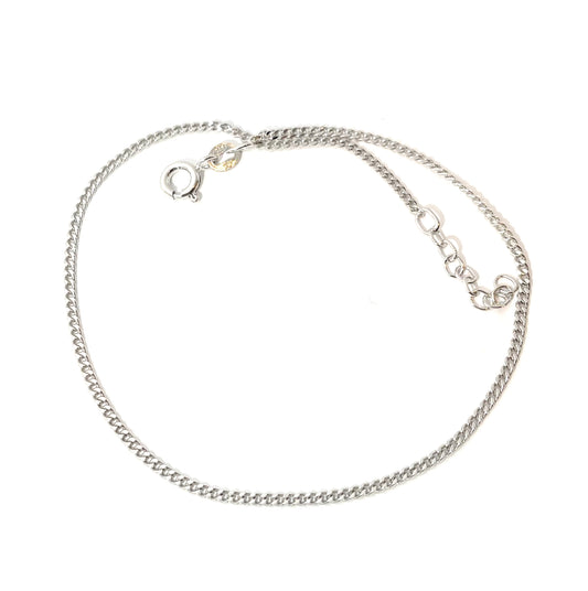 Ankelkæde - panser i sølv