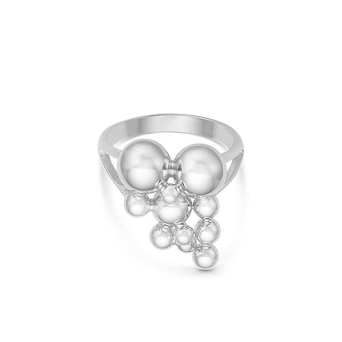 Randers Sølv - Kuglering i sølv med vindruer i klase