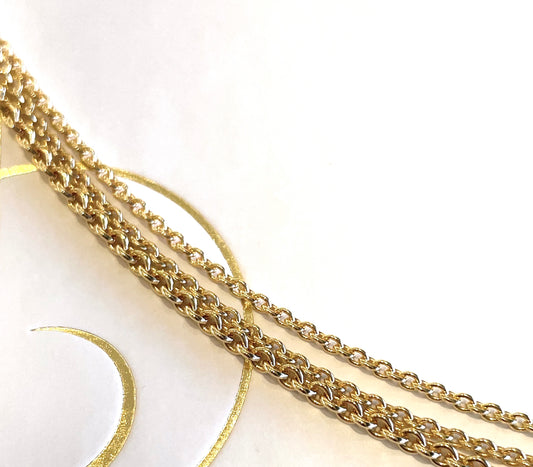 Rund anker kæde i 8kt guld