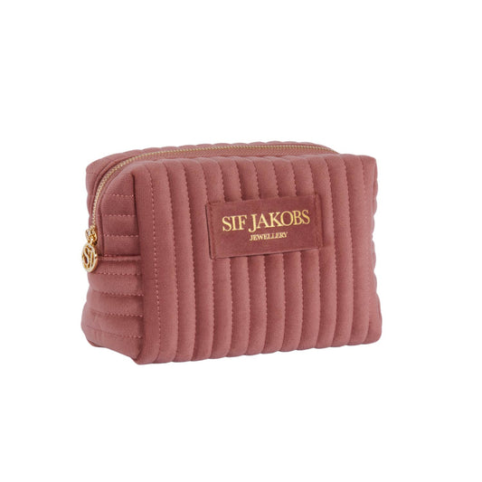 Sif Jakobs - Caro halskæde med multifarvede cz i 18kt forgyldt sterling sølv inkl. make-up taske