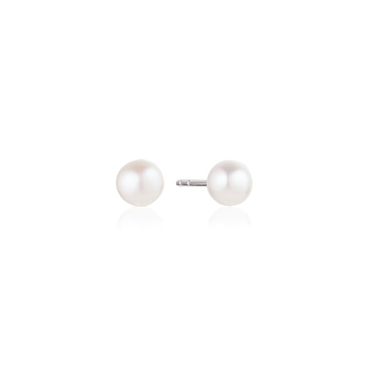 Sif Jakobs - Ponza uno ferskvandsperle øreringe 6mm i sølv