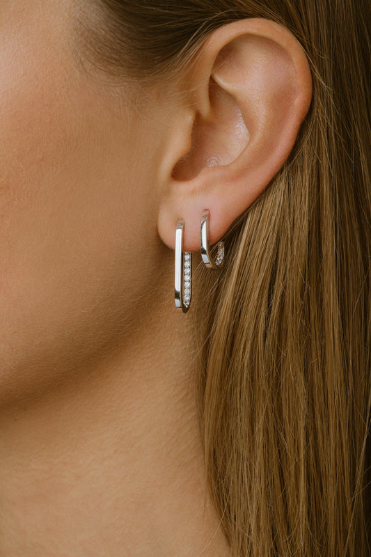 Sif Jakobs - Capizzi Medio øreringe med cz i 18kt forgyldt sølv