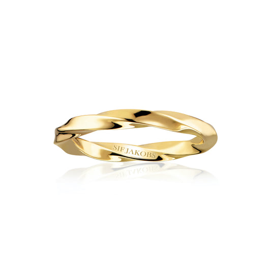 Ferrara Piccolo Pianura ring 18kt forgyldt