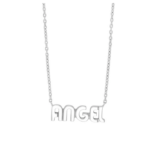 Halskæde - Statement: Angel i sølv