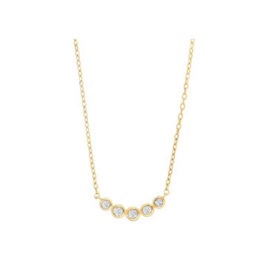 Collier - Diamanter 0,015ct W/si i 14kt guld