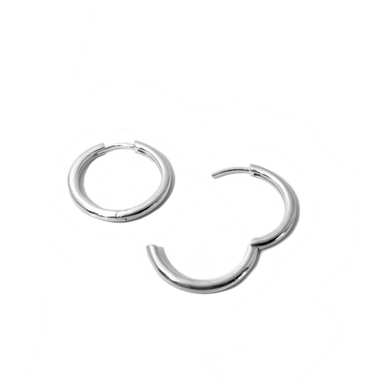 Øreringe - Hoops i sølv 20mm