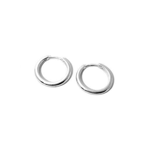 Øreringe - Hoops i sølv 15mm