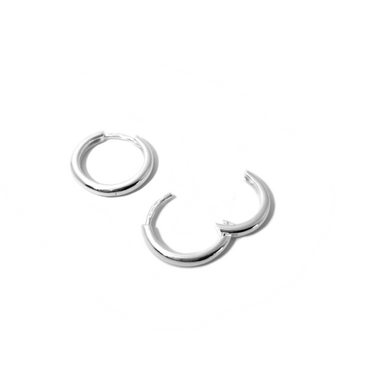Øreringe - Hoops i sølv 15mm