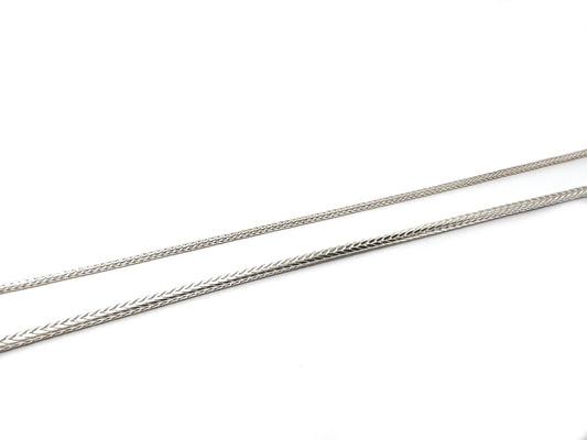 SAN - Armbånd, slange i rhodineret sølv