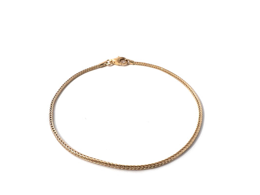 SAN - Armbånd, slangekæde i 18kt forgyldt sølv