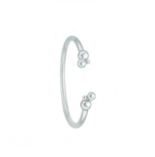 Randers Sølv - Armring i sølv med kugleafslutninger